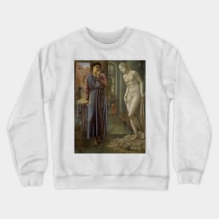 Pygmalion and the Image The Hand Refrains by Edward Burne-Jones Crewneck Sweatshirt